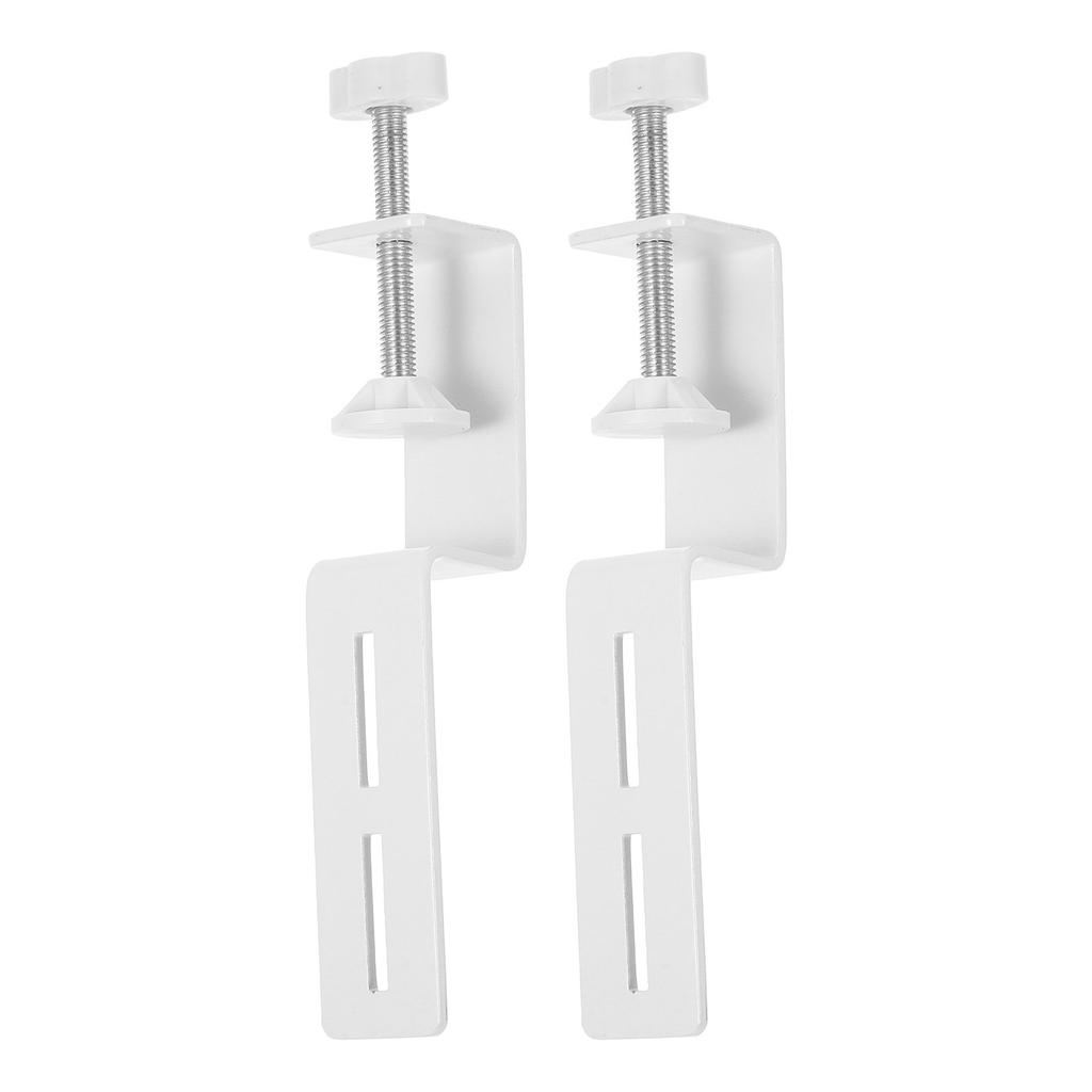 2Pcs Carbon Steel Painted Pegboard Accessories C Shape Desk Clamp Mounting Bracket for Tools Storage Home Office Craft Room