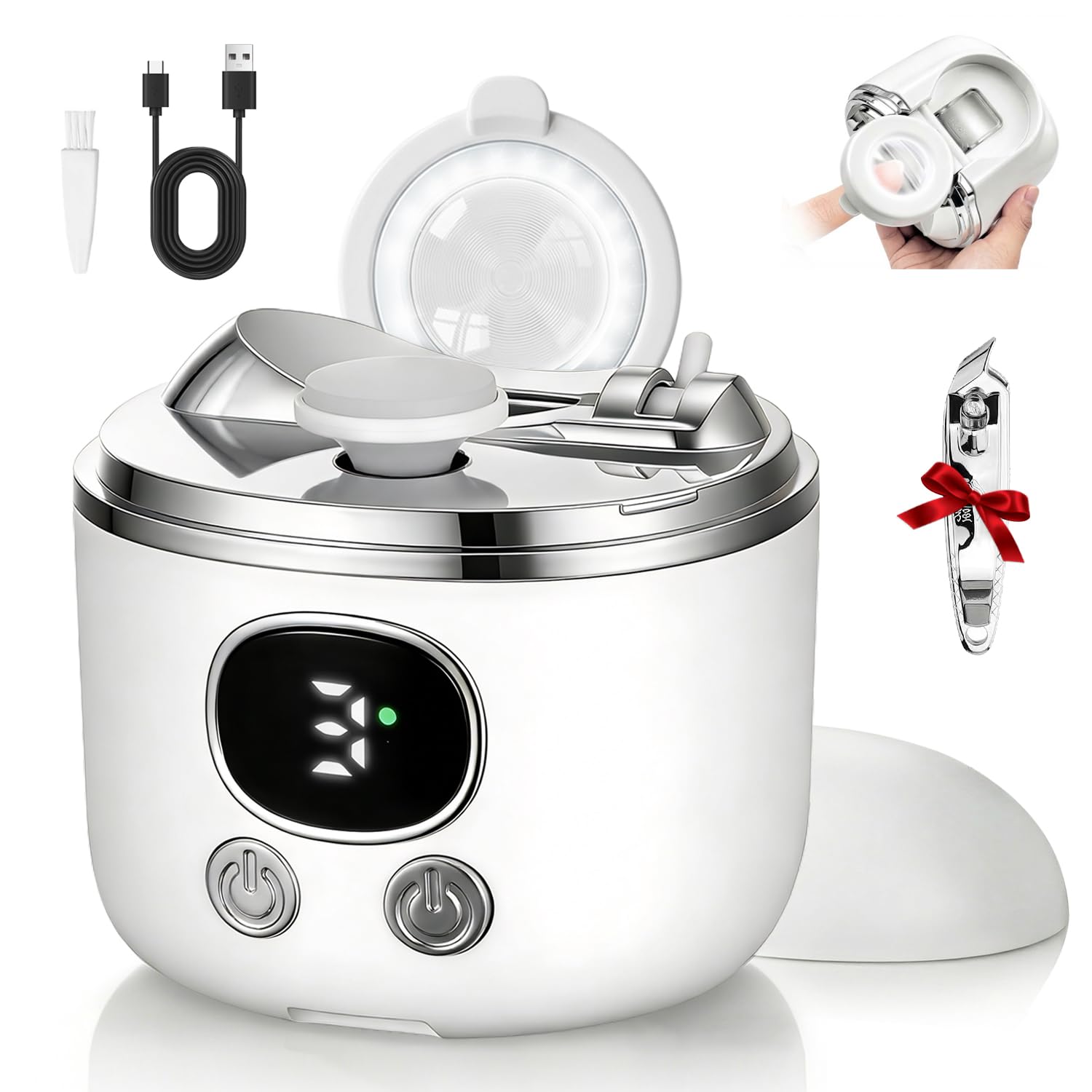 

Enhanced Electric Nail Angled Nail LED Low Easy 3 Speed Electric Nail Automatic Nail Nail Suitable for Japanese Instruction Manual Included [2026 жёлтый