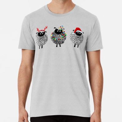 Festliches Weihnachts-Schaf T-Shirt S-5XL Bestes T-Shirt