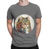Maine Coon Stained Glass Maine Coon Novelty 100 Cotton TShirt Maine Coon Tops Tees For Unisex