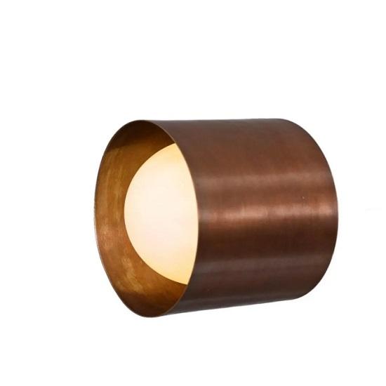 Handmade Brass Globe Light Fixture: Mid Century Wall or Ceiling Lamp