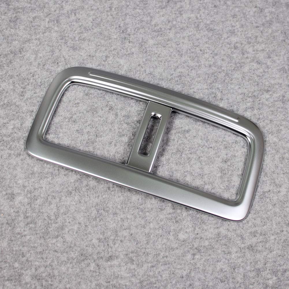 RUIQ Rear Seat Drink Holder Cover Garnish for the New Mazda DM Series CX-30 (Satin Silver)
