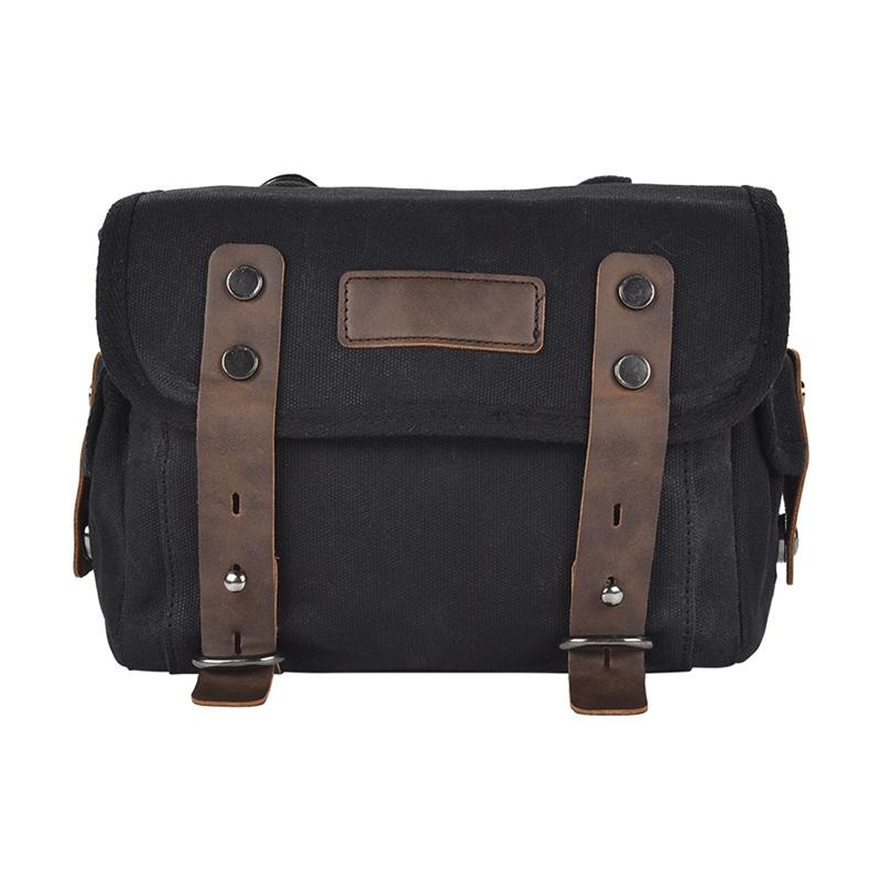 Motorcycle Side Bag Universal Waterproof Rear Seat Bag Luggage Motorbike Tail Bag Electric Vehicle Hanging Bag Retro Style