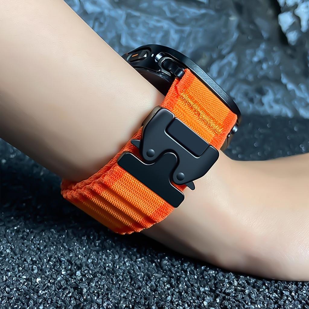 Nylonový námořnický řemínek pro Samsung Galaxy Watch Ultra 2025/7 47mm Prodyšný pásek Parachute přezka Pro Galaxy Ultra 47mm Náramek