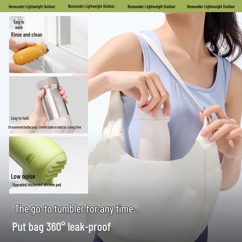 Beneunder PM360 Unisex Winter Warm Windproof Waterproof Gloves & Thermos Set