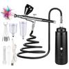 Multifunctional Airbrush Set with Acrylic Paint Spray Gun and Industrial Grade Air Pump for Model Coloring
