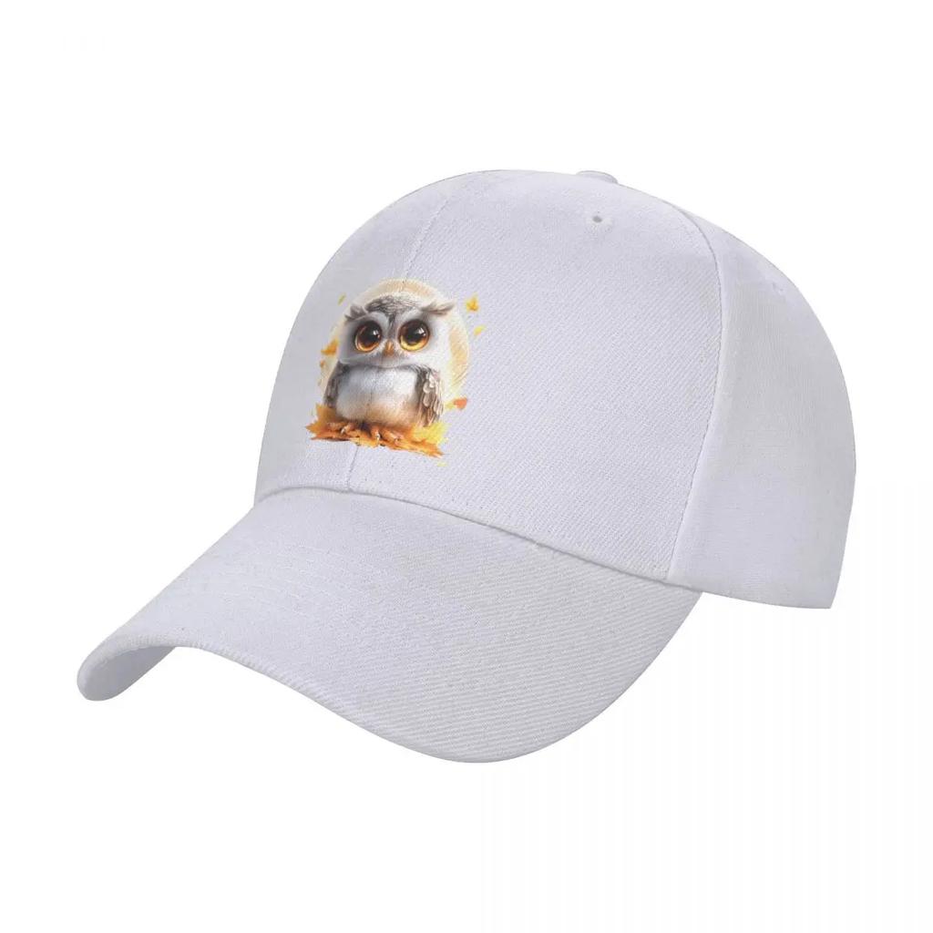 New Little Owl In Autumn Baseball Cap Beach Bag Wild Ball Hat Beach Outing Sun Caps Golf Women Unisex's