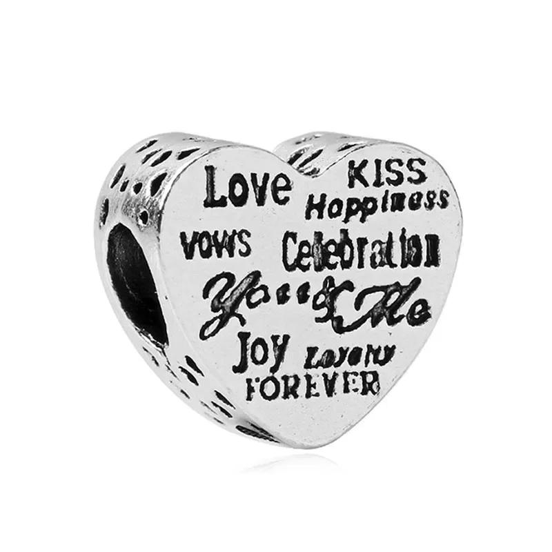 Perles New Love Dad Nan Mom Sister Best Friends pour bracelets à breloques et bracelets DIY pour femmes Fabrication de bijoux Dropshipping