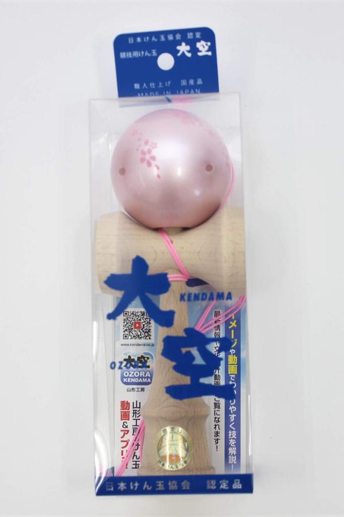 New Japan Kendama Association Certified Competition Kendama "Ozora" Made In Japan (OZORA KENDAMA) Sakura Pink