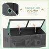 Small Animal Cage/rodent Cage with Accessories, Fir Wood, 100 Cm X 52 Cm X 50 Cm, Grey