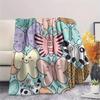 1Pc Butterfly Print Flannel Blanket, High quality Comfortable for All Seasons, Home Decor, Warmth and Comfort, Perfect for Christmas Gifts