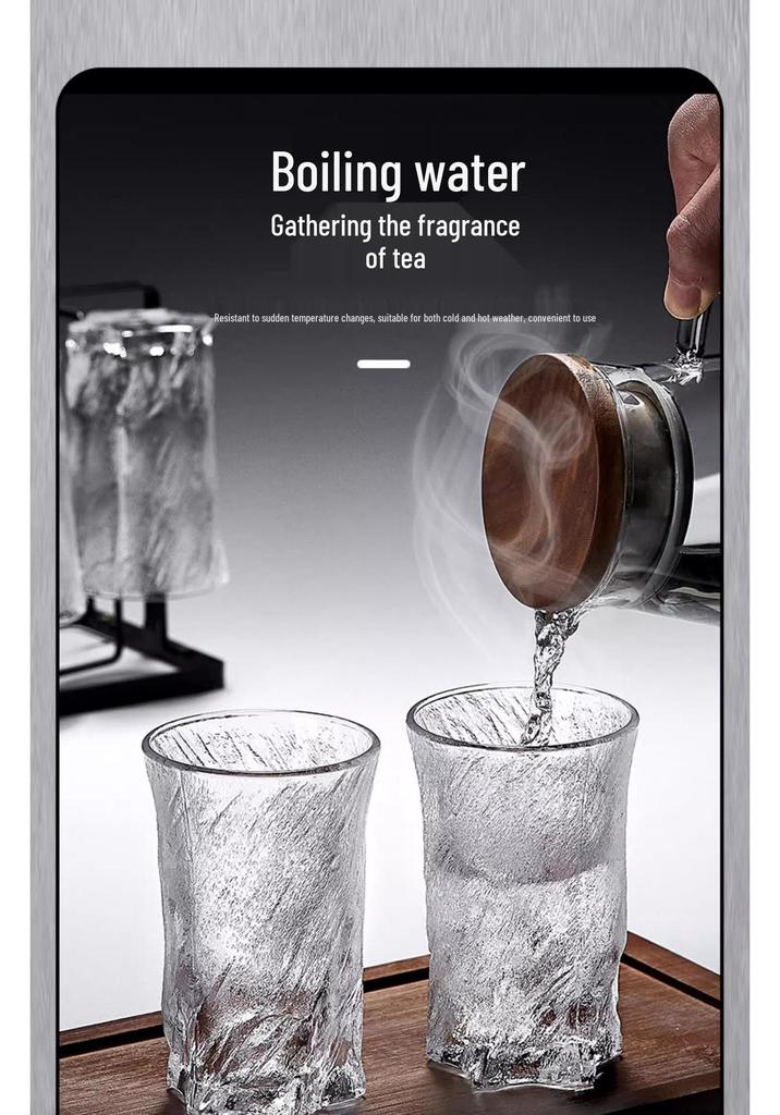 Mystic Ice Luxury Whiskey Glass - Creative Retro Rock Cup