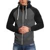 Europäisches Herren Color Block Sport-Sweatshirt - Lässiger Raglanärmel-Cardigan