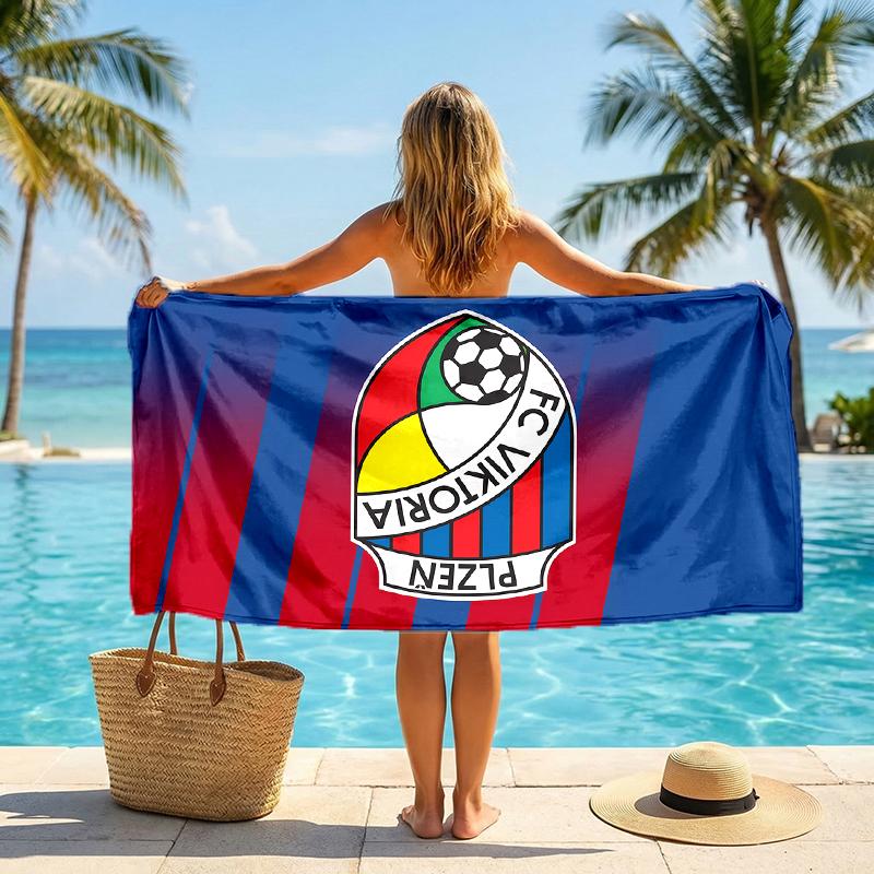 Fc Viktoria Fashion Beach Towel: Ideal for Summer Adventures Soft, Absorbent and Quick Drying Suitable for Swimming and Bathing