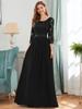 Ever-Pretty Women Plus Size A-Line Empire Waist Maxi Winter Wedding Guest Dresses