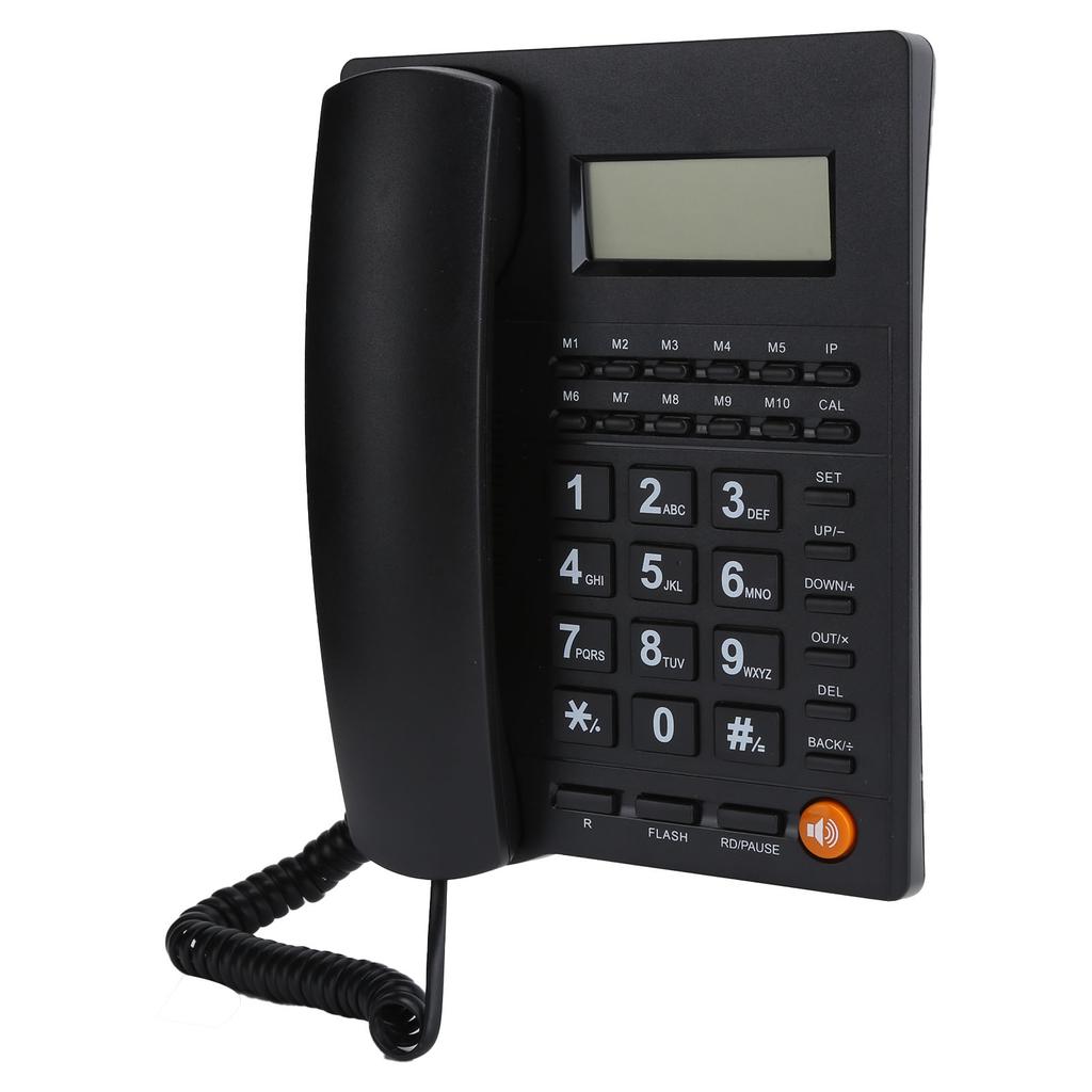 L019 3 Stolní pevný telefon s kabelem a velkými tlačítky pro rodinnou kancelář a hotel