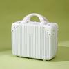 Personalized 14" Mini Makeup Suitcase: Ultra-Light Handbag with Small Gift Box and Password Lock.