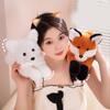 Adorable Fox Plush Pillow For Sofa And Bed Decorative Cushion Soft Stuffed Toy