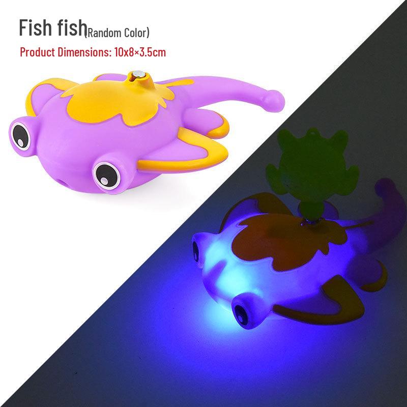 Magnetic Light-up Fishing Float & Bath Toy Set - Dolphin, Shark, Fish, Whale