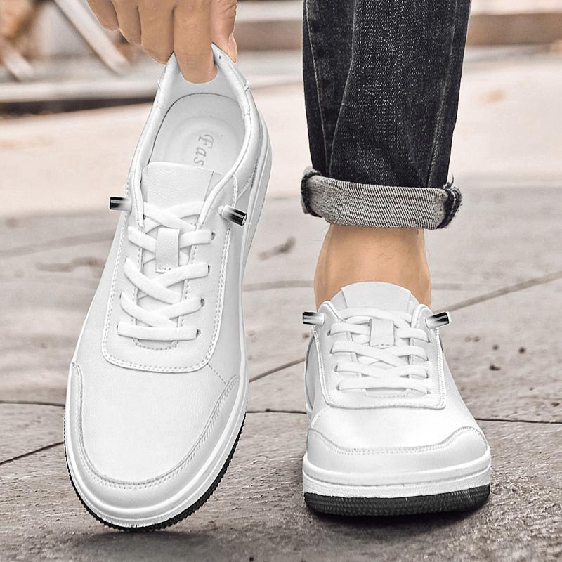 New Comfort Tenis Masculino Leisure Walk Male Sneakers Genuine Leather Mens Casual Shoes Stylish Flats Men Skateboard Footwear