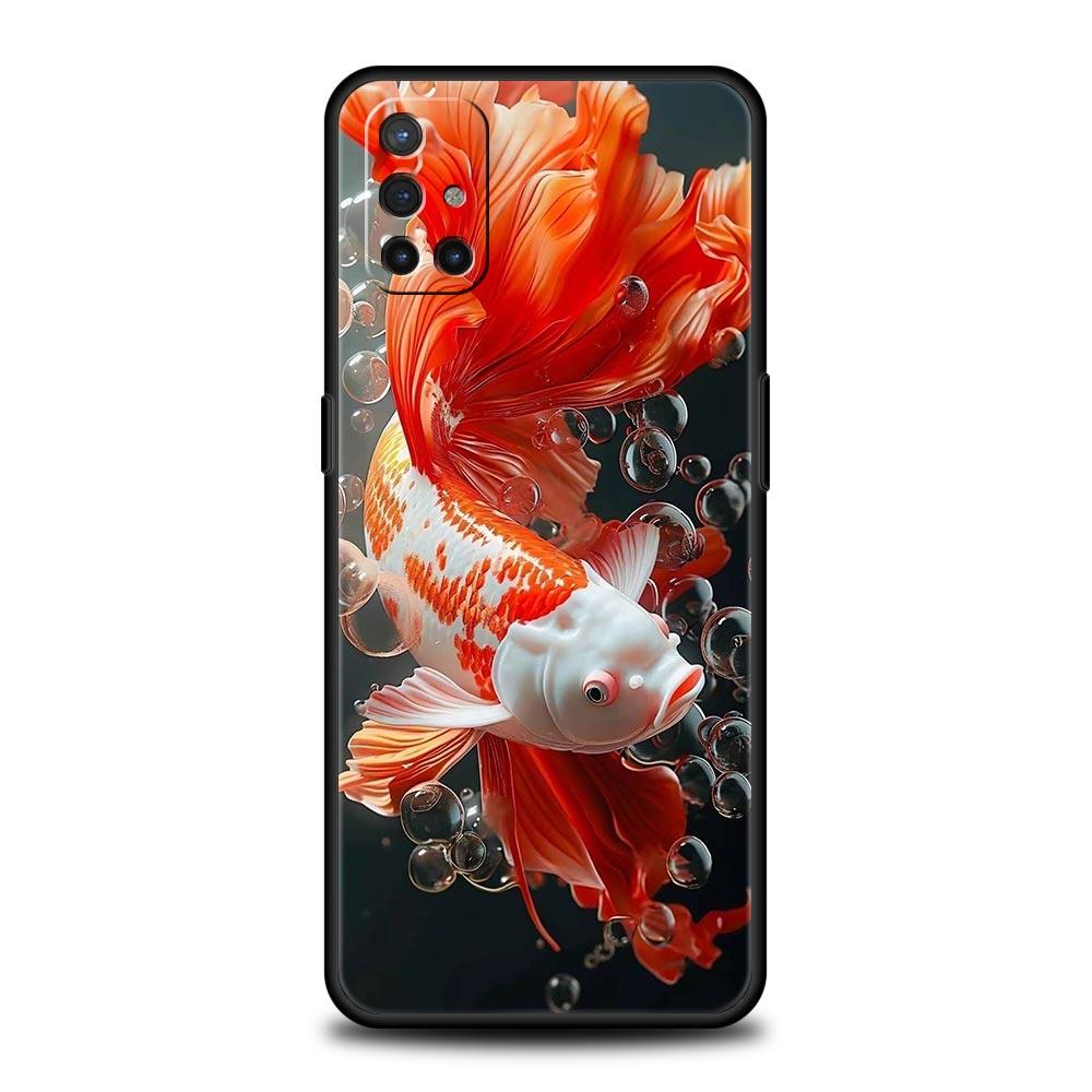 Goldfish Swimming Phone Case For Oneplus 13R 13 12R 11 10T 10R Nord N100 N200 N10 10 9 9R 9RT CE 3 2 Z Pro 5G Soft TPU Cover Bag