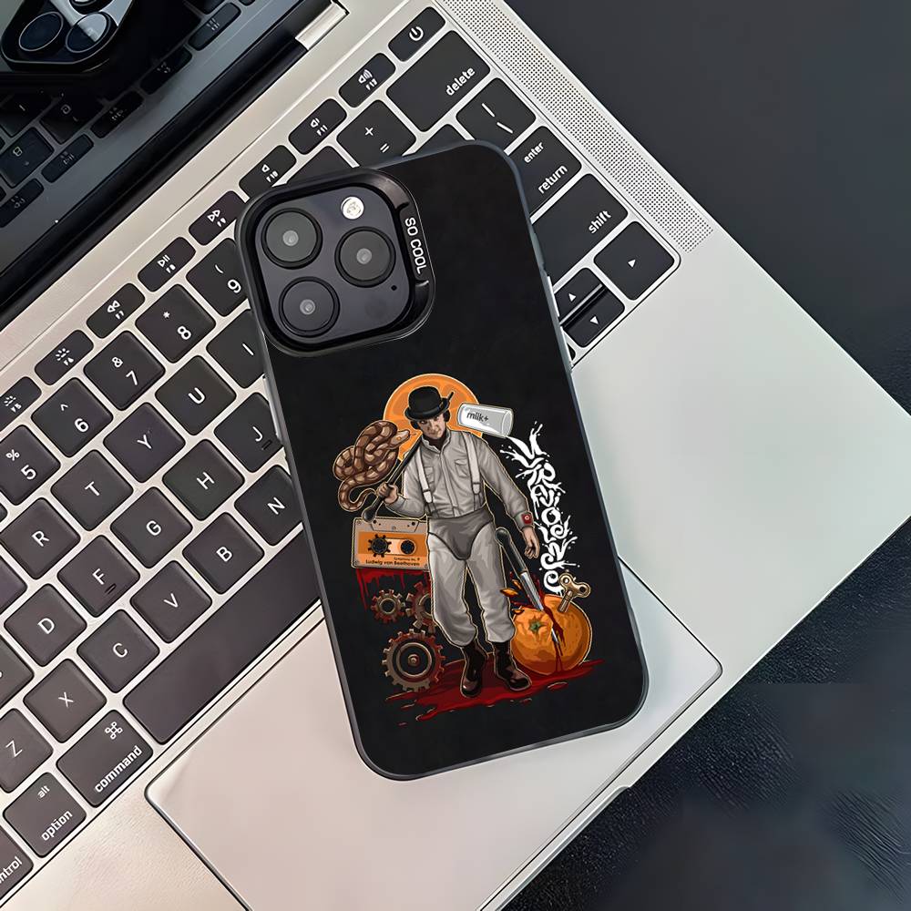 A C-Clockwork O-Orange Phone Case For iPhone 17,16,15,14,13,12,11,Pro,XS,Max,Plus,Mini,SE4,E Black Matte Shockproof Cover