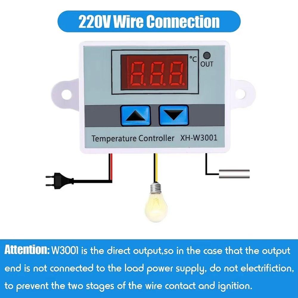 XH-W3001 Temperature Controller 12V 24V 110-220V Digital Temperature Controller  Incubator