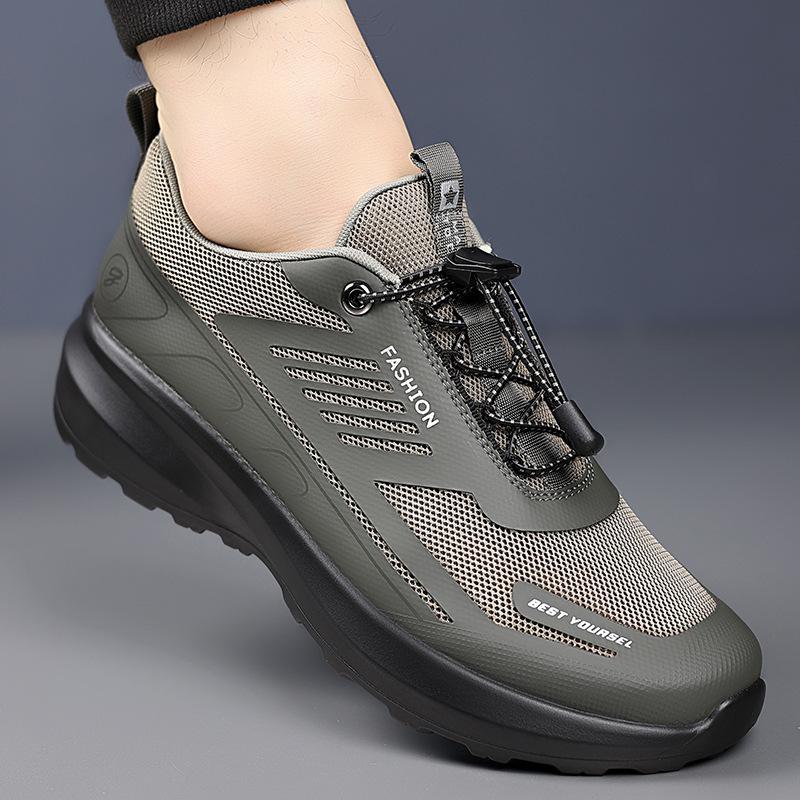 2025 spring popular men's shoes lightweight men's cross-country running shoes non-slip and wear-resistant outdoor hiking shoes hiking sports shoes