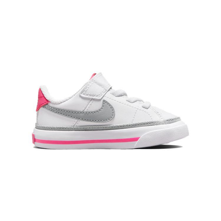 Nike Court Legacy Low top Toddler Shoes White Pink Infant And Toddler DA5382-111