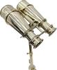 Telescop din alamă cu trepied din lemn decor maritim nautic vintage pentru birou