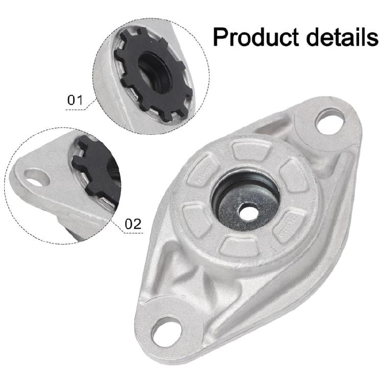 Rear Upper Shock Strut Mount Service Assembly, Ref 31323230 31323227 31323228 Replacement Part with Cast Aluminum Housing and Rubber Insert for