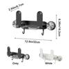 Plastic Suction Cup Pot Lid Holder Space Saving Wall Mounted Pan Cover Storage Holder Waterproof with Hooks Chopping Board Rack