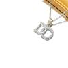 Geometric Zircon Necklace Simple Design Interlocking Round Square Clavicle Chain New Trendy Niche Set