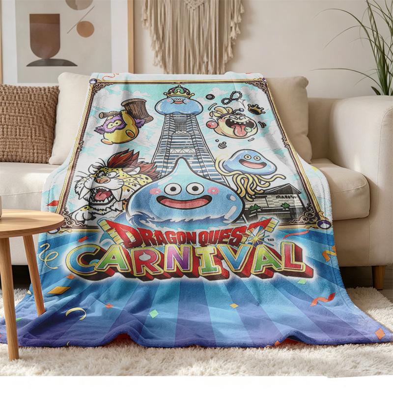 Dragon Quest Soft and comfortable flannel Suitable for sofas living rooms outdoor camping travel and also makes a great anniversary gif