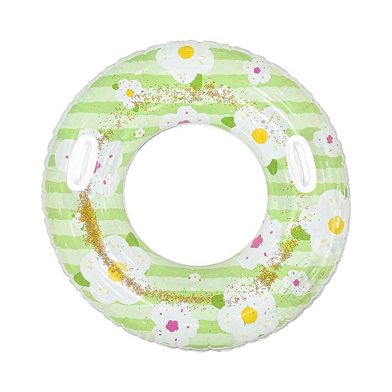 Kids  Green Sequin Sunflower Inflatable Swim Ring