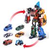 6 IN 1 Enhanced Edition Magma Tobot Transformation Robot to Car Toys Korea Cartoon Brothers Anime Deformation Car Toy