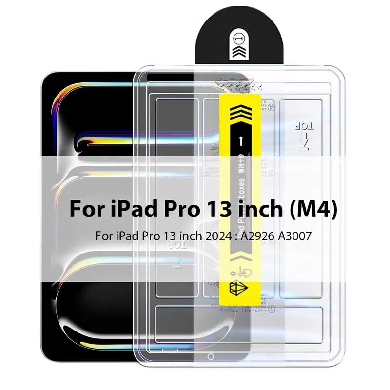 Tempered Glass For iPad Air 13 11 5 4 Pro 13 11  A16 11th 2025 12.9 10th 9th Mini 7 6 HD Screen Protector Film Easy Install Tool