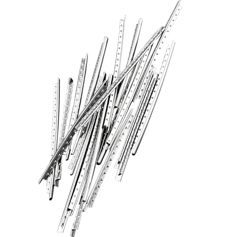 OATIPHO Guitar Fret Wire 380mm Stainless for Acoustic and Electric Maintenance 20-Pack, 2.2mm Width, Curve, Steel, Guitars, Replacement, Repair,