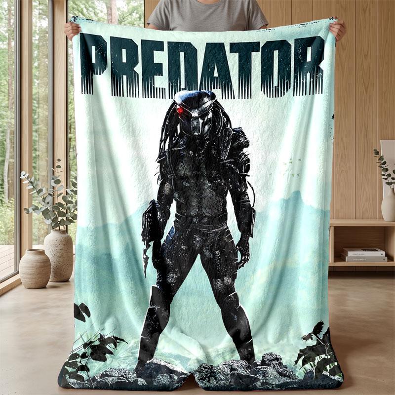 Soft Flannel Blanket Lightweight Cozy Bedroom Living Room CoverPredator