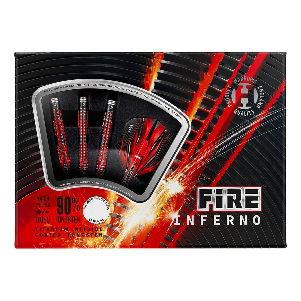 Tělíčko šipky Harrows Fire Inferno 18g INFERNO 18g Šipky 2BA Tělíčko [Harrows] (FIRE Wolfram90%) 18,0 g