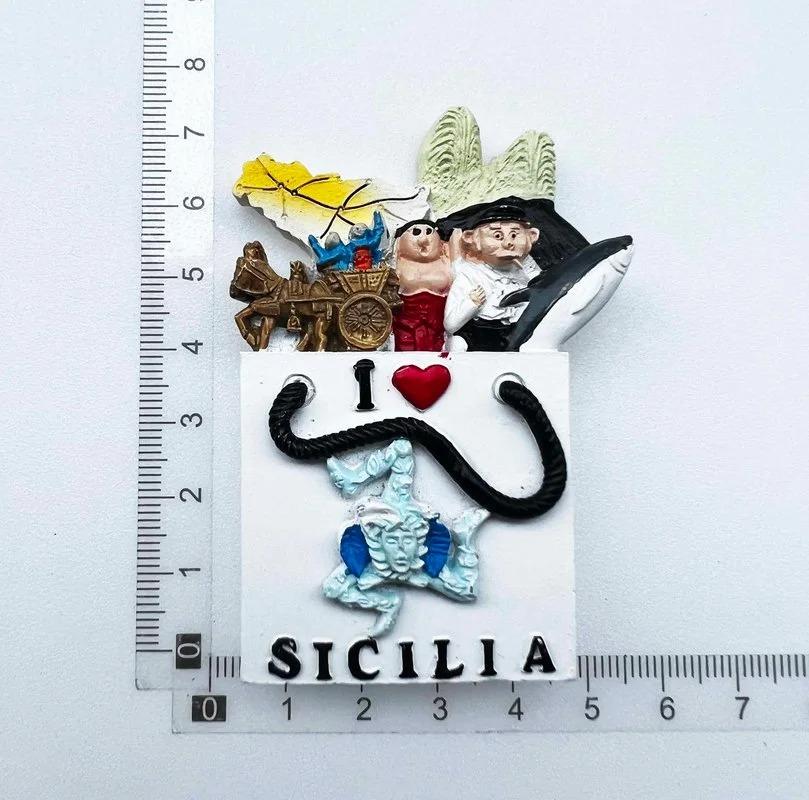 Italy Travelling Firdge Magnets Milan Sicily Tourism Souvenirs Fridge Stickers Home Decor Wedding Gifts Magnetic Stickers