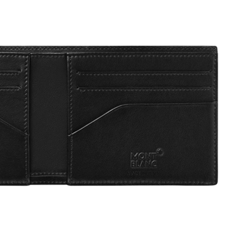 Montblanc Fashion 2.0 Series Short Leather Wallet Men Wallet Blue Black MB128613