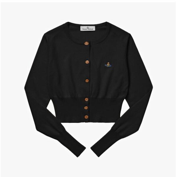 Vivienne WeStwood Bear Orb Logo Cropped Women S Cardigan 1803002u Y001v N401