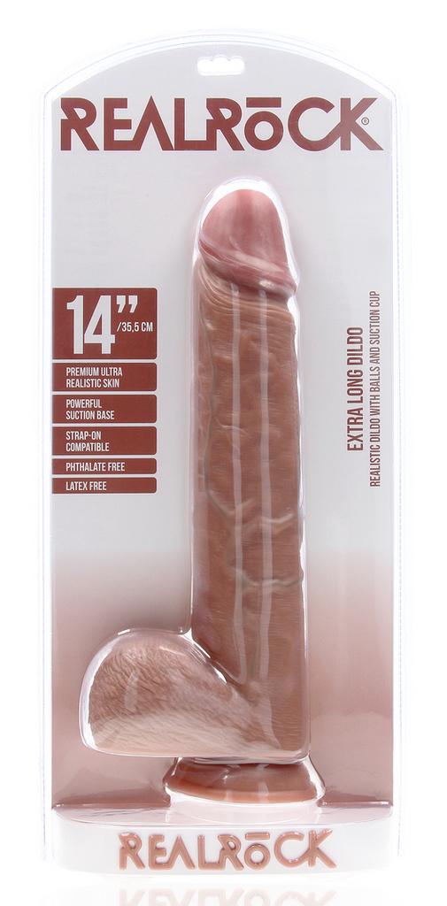 Extra Long Dildo 29 X 7cm Brown