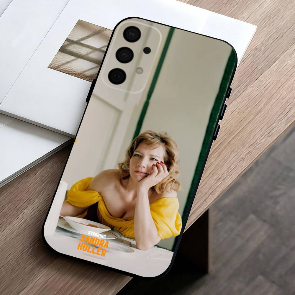German Actress Sandra Huller   phone Case For Samsung Galaxy A73,A72,A71,A70,A53,A52,A51,Others Soft Black Shell