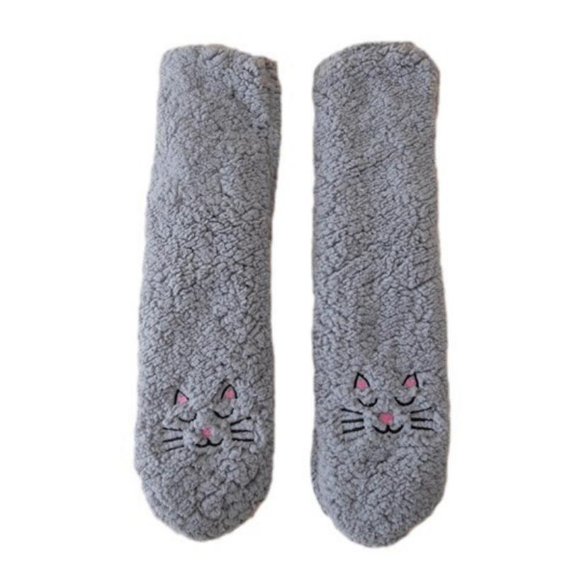 Adult Coral Fleece Breathable Socks Winter Extra-thick Lambswool Socks Sleep Socks Mid-calf Floor Socks Maternity Warm Socks