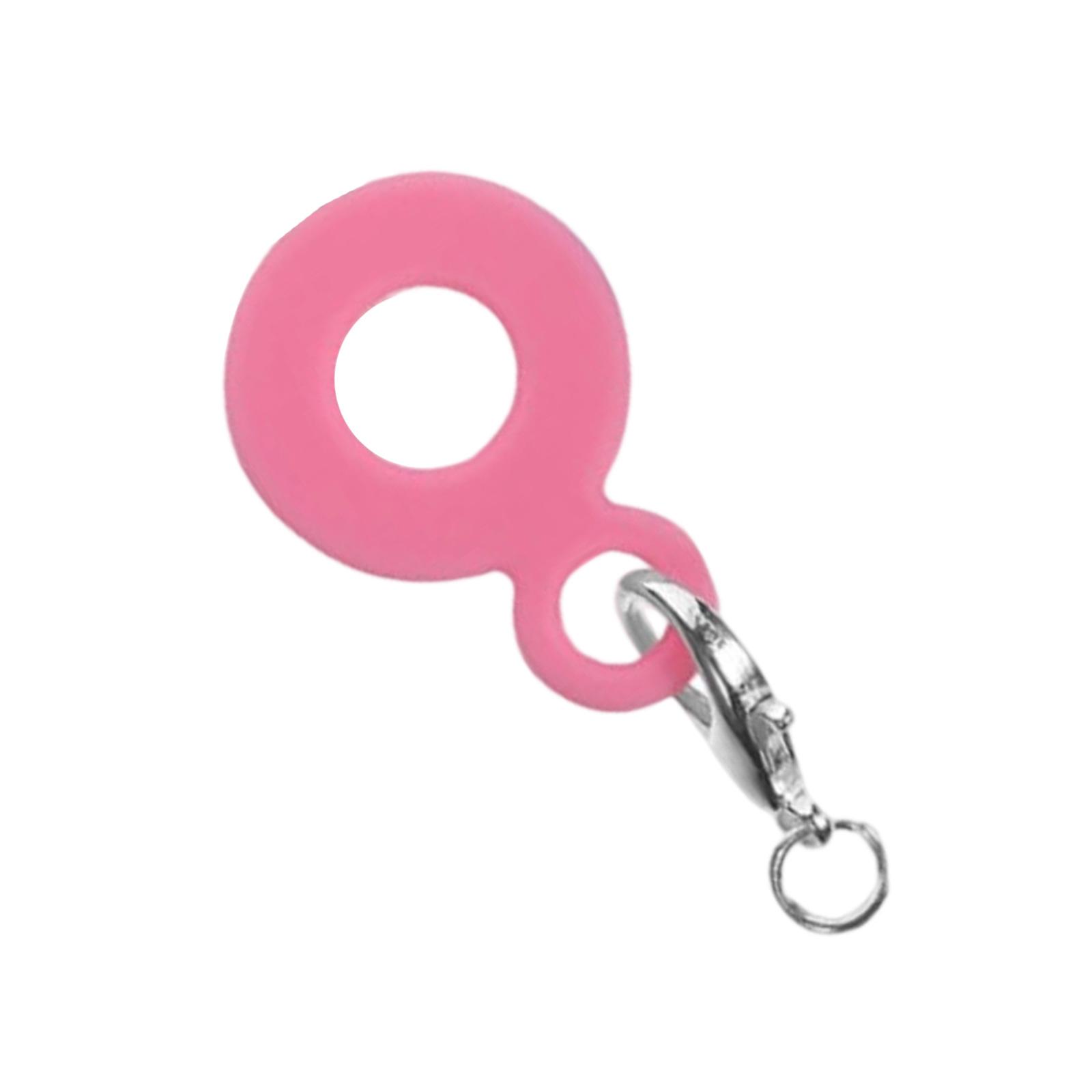 

Силиконовый шарм-подвеска для соломинки, подвеска для чашки, аксессуар для брелока, декоративная подвеска для соломинки, подходит для украшения посуды для напитков горячий розовый