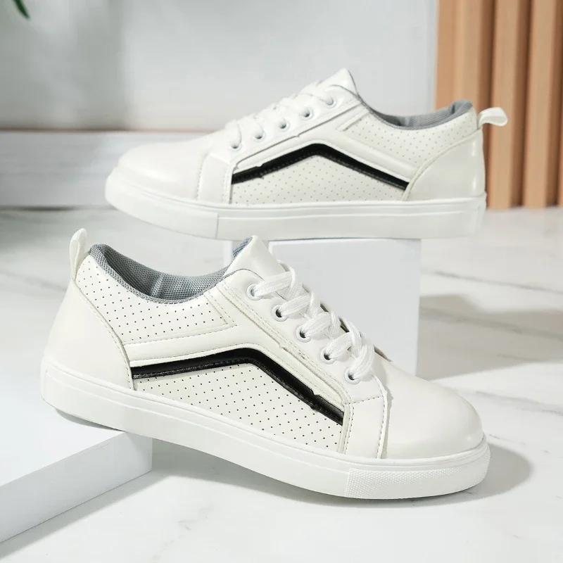 Woman Shoes Casual Sneakers for Women Round Toe Platform Shoes Lace Up Tennis Female Vulcanized Shoes Solid Color Ladies Loafers