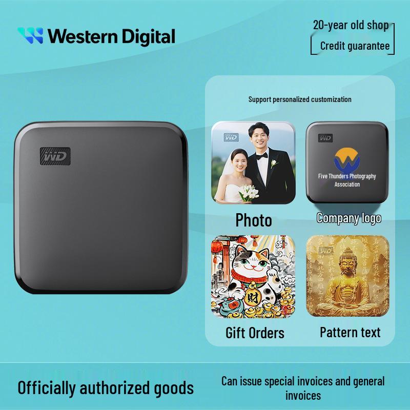 Western Digital Custom Painted Elements SE Mobile SSD - 1TB/2TB Color Print