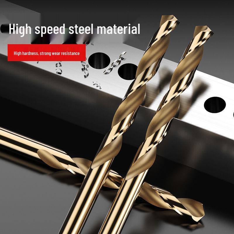 Burghiu elicoidal M35 Cobalt pentru tablă metalică din oțel inoxidabil de înaltă duritate.